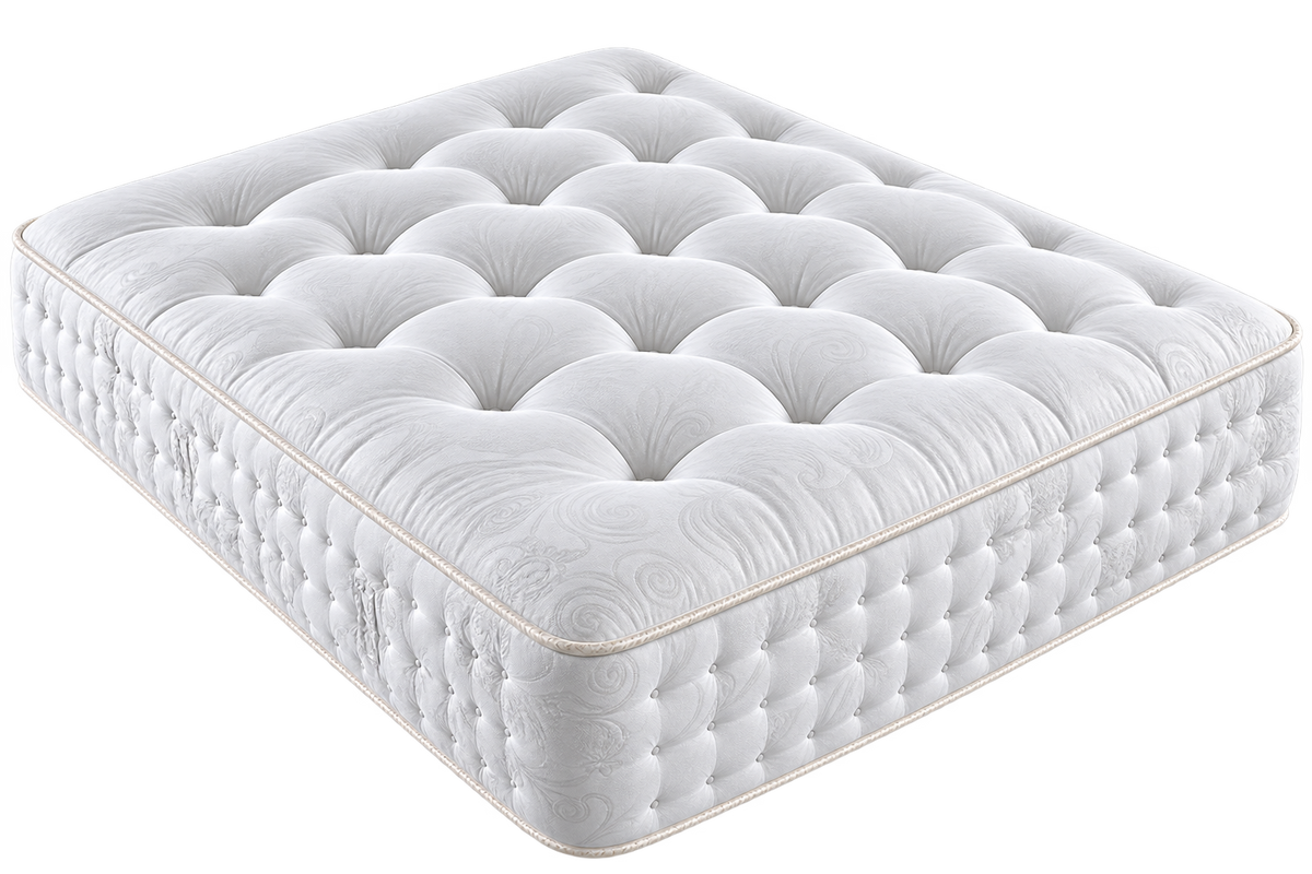 2000 Sprung Pillow Top Mattress With Bed