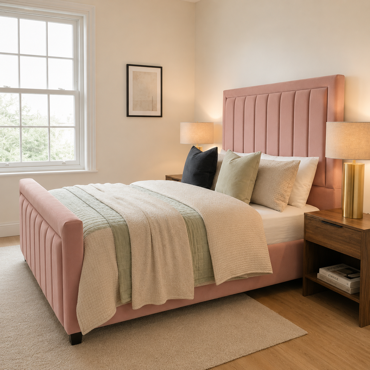 Bumper Line Bed | Upholstered Bed | All UK Sizes | Custom & Storage Options | Lowest Price Guarantee