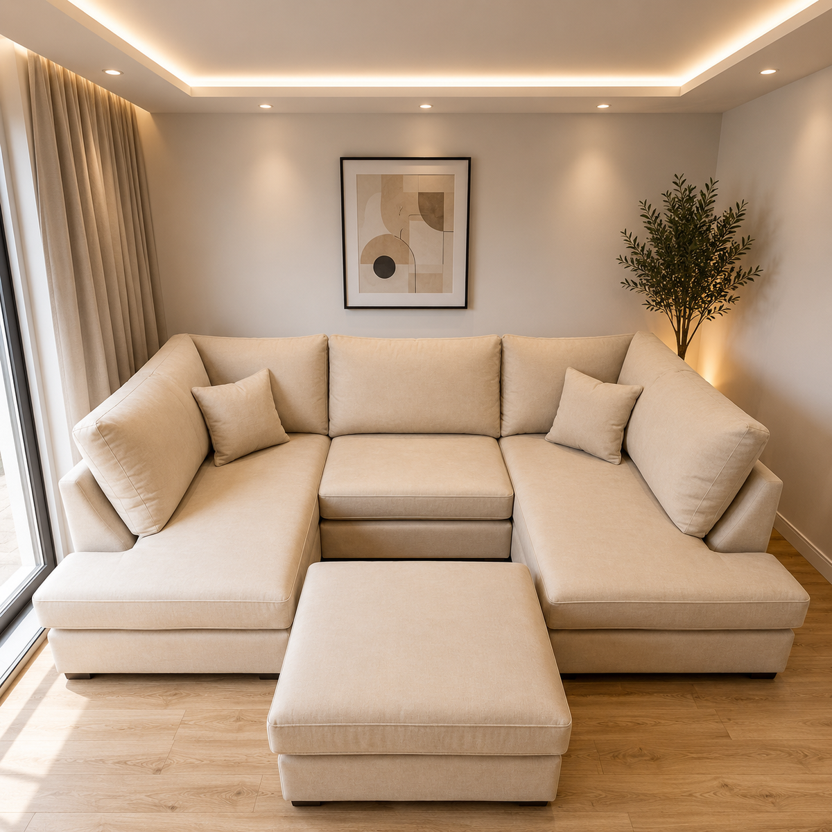 Mini U Shape Sofa – Compact Style & Spacious Comfort